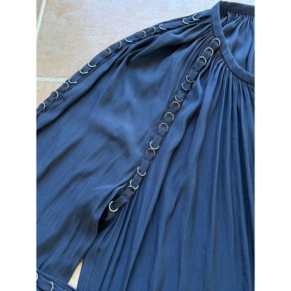 Ramy Brook Long Sleeved Blouse-Line of rings arm and shoulder Detailing XS /TP - Picture 4 of 8